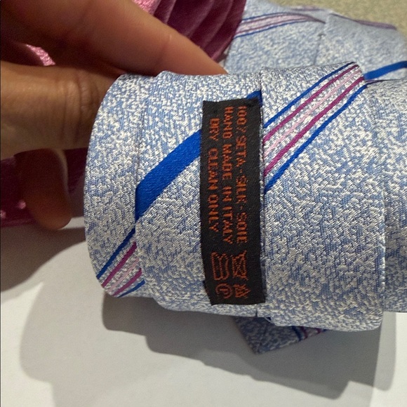 Dolcepunta wardrobe set of 7 men’s ties- Orange, Blue, and Purple, pink - Picture 6 of 7